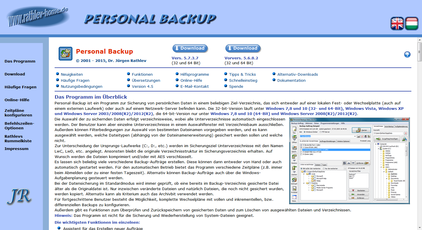 free downloads Personal Backup 6.3.8.0